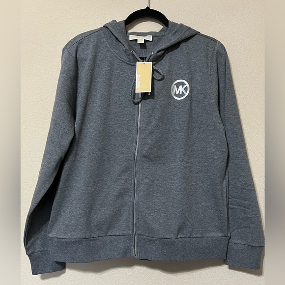 G - Michael Kors Gray Cotton Hoodie - Picture 1 of 6